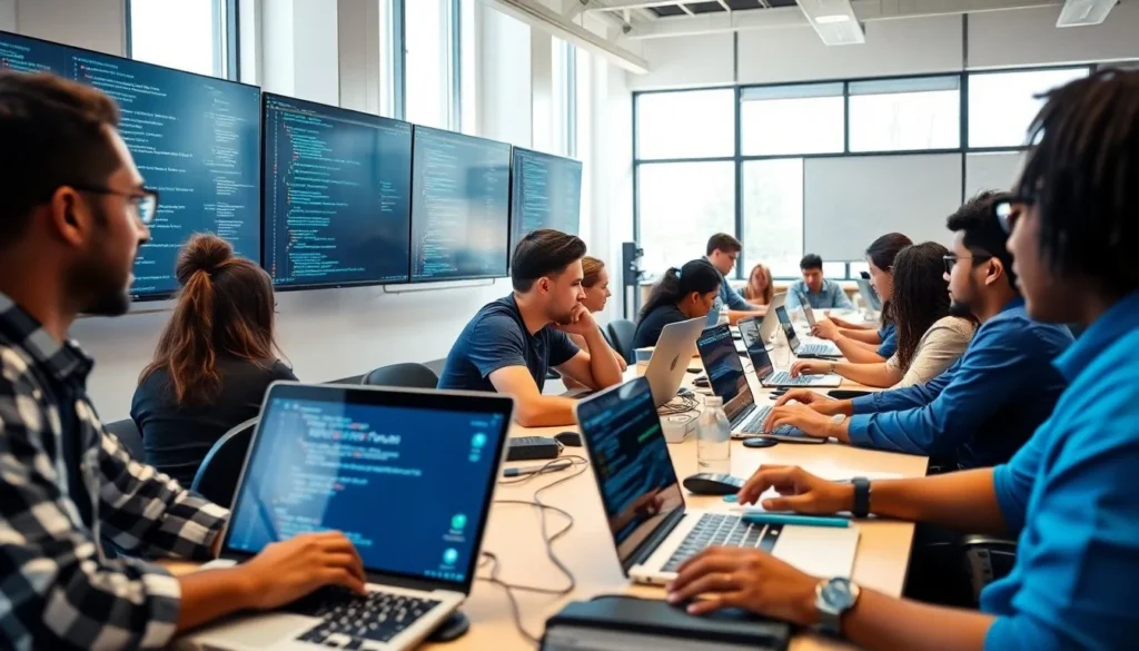 Practical Training in Software Courses