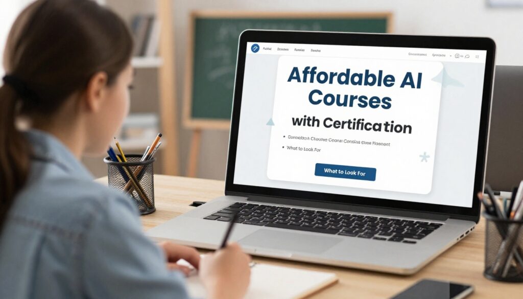 Affordable AI Courses with Certification 